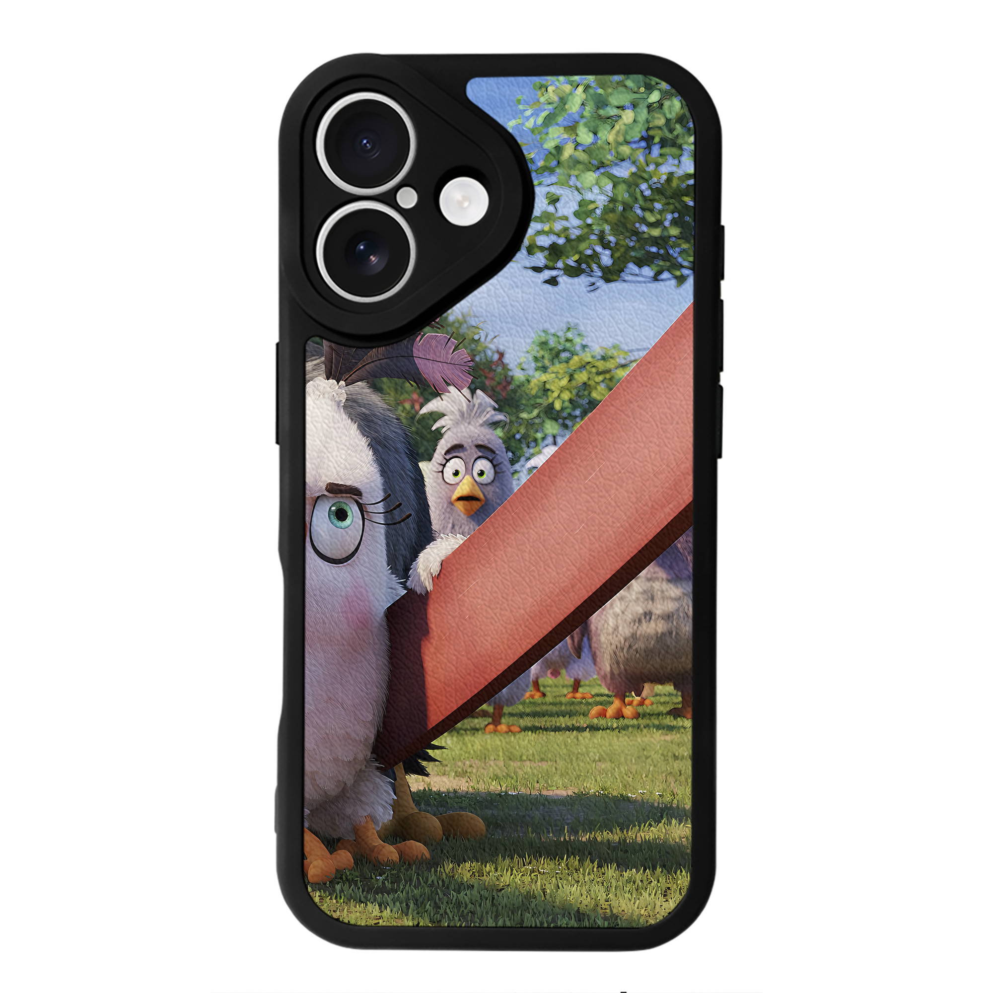 （画像用） Angry Birds アングリーバード 【iPhone 16シリーズ対応】シリコンスマホケース（レザー調） 材質：シリコン